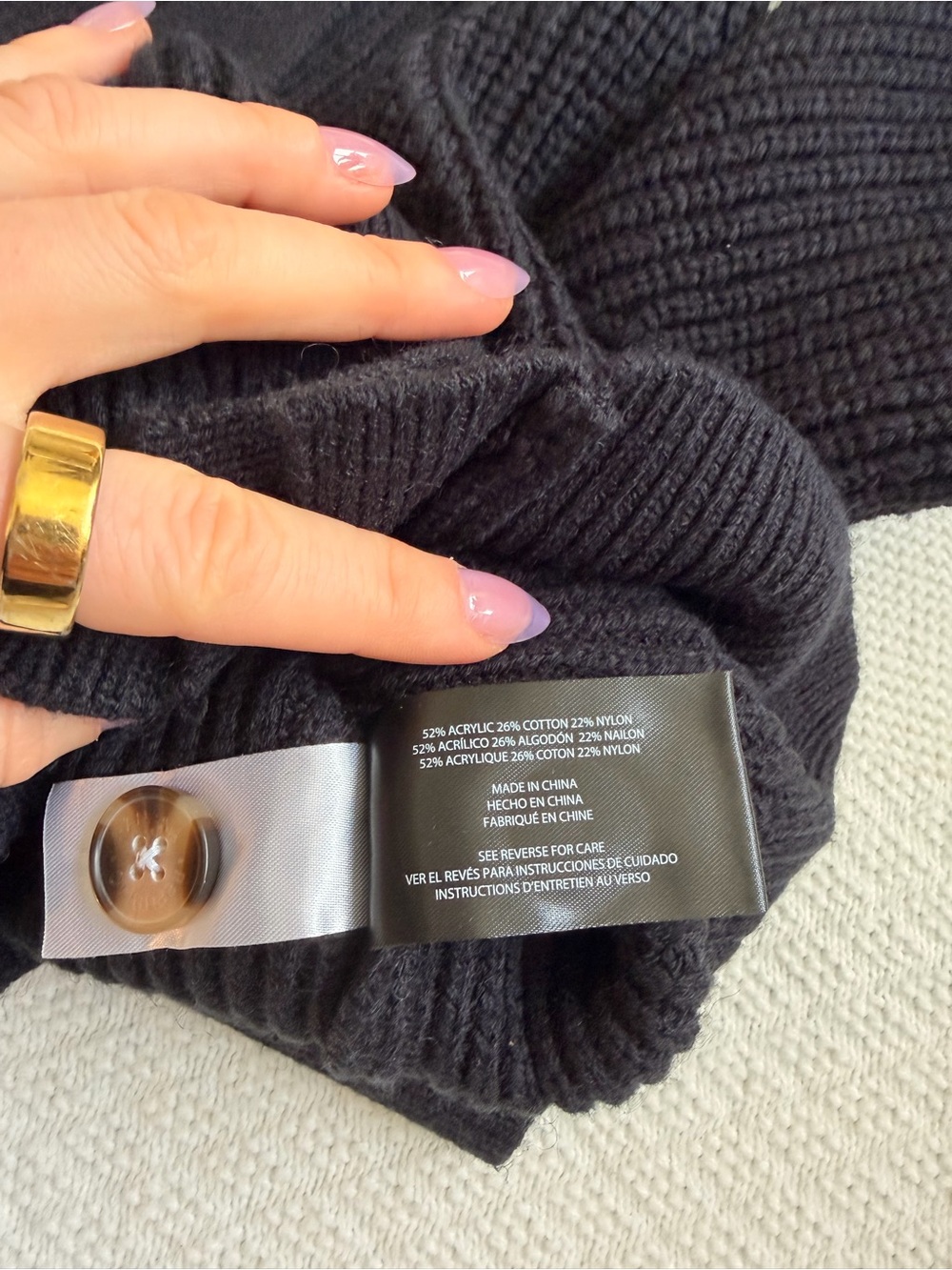 Banana Republic Classic Black Button-Up Women's Sweater Cardigan - Picture 8 of 8